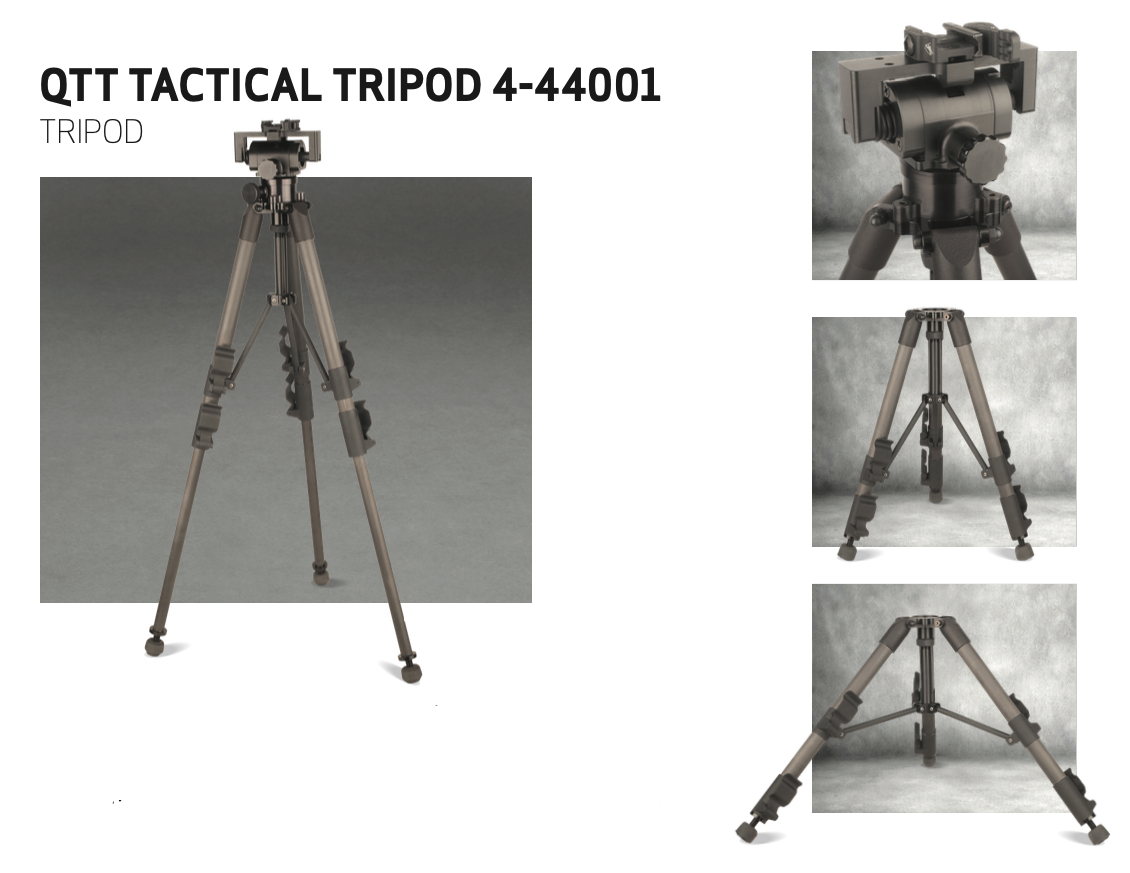 QTT pan tilt Tactical Tripod